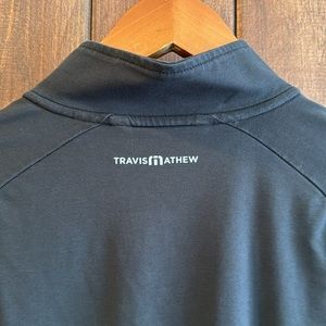 TravisMathew Maximum Effort Golf Pullover, black - Size Small